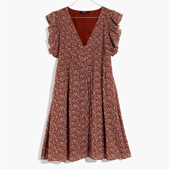 Madewell Dresses & Skirts - Madewell Pintuck Mini Dress Florentine Floral Women’s Size Small Cotton Preppy S